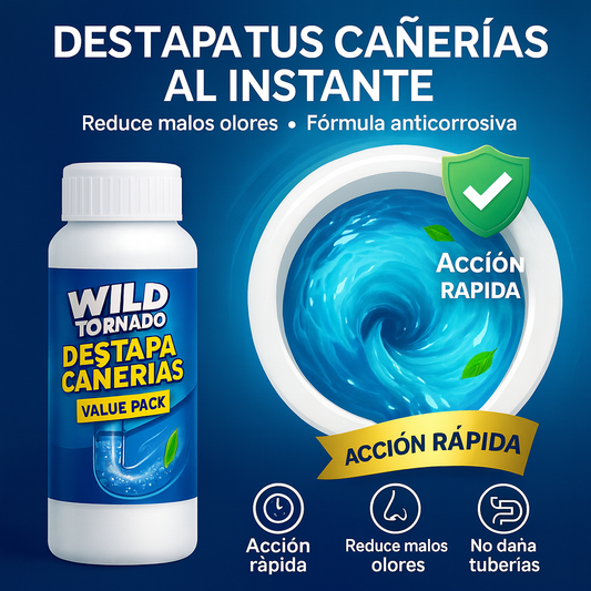 Wild Tornado destapa cañerías